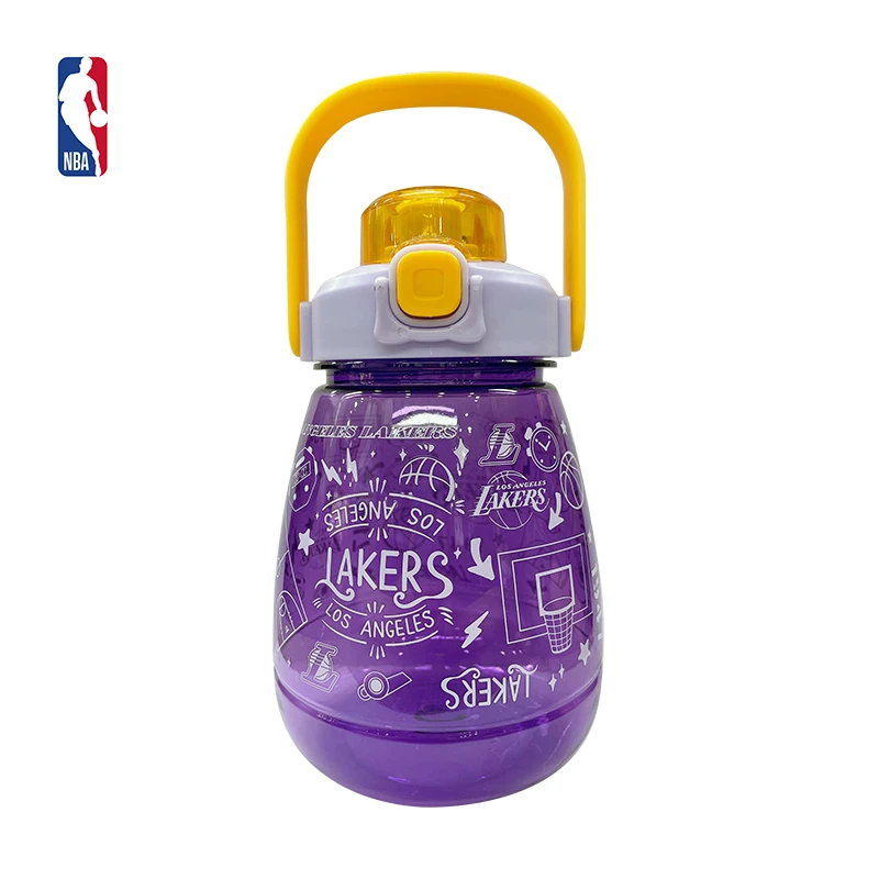 NBA官方正品夏季大肚杯学生水杯大容量便携水壶湖人勇士队
