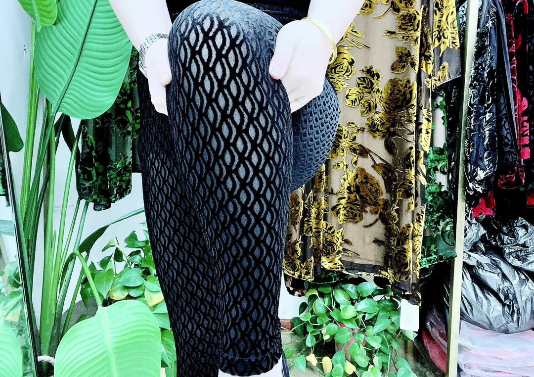 韩国钻石绒植大码气质时尚外穿显瘦靴裤裤皮3425-394