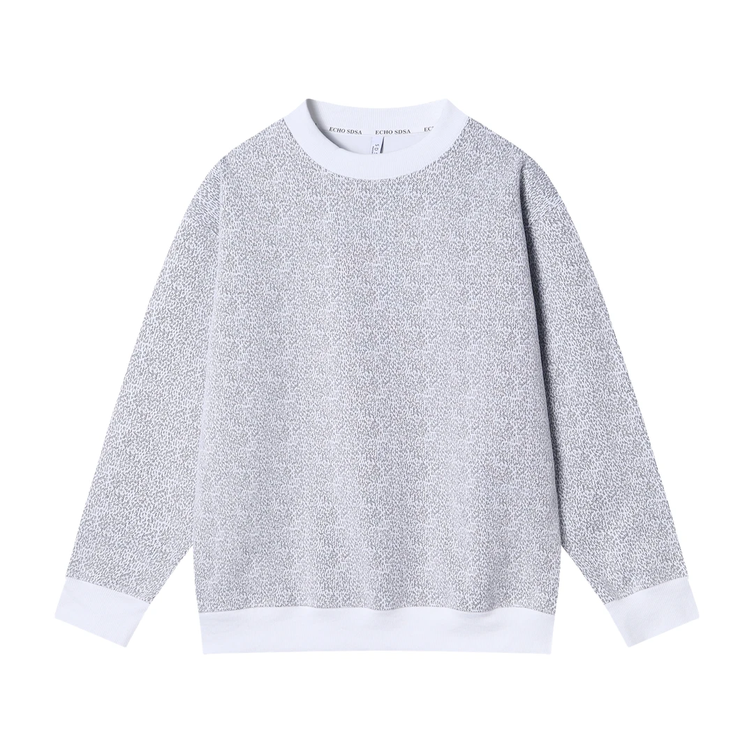 WY243秋冬季新款韩版潮流圆领套头卫衣简约百搭舒适时尚宽松长袖