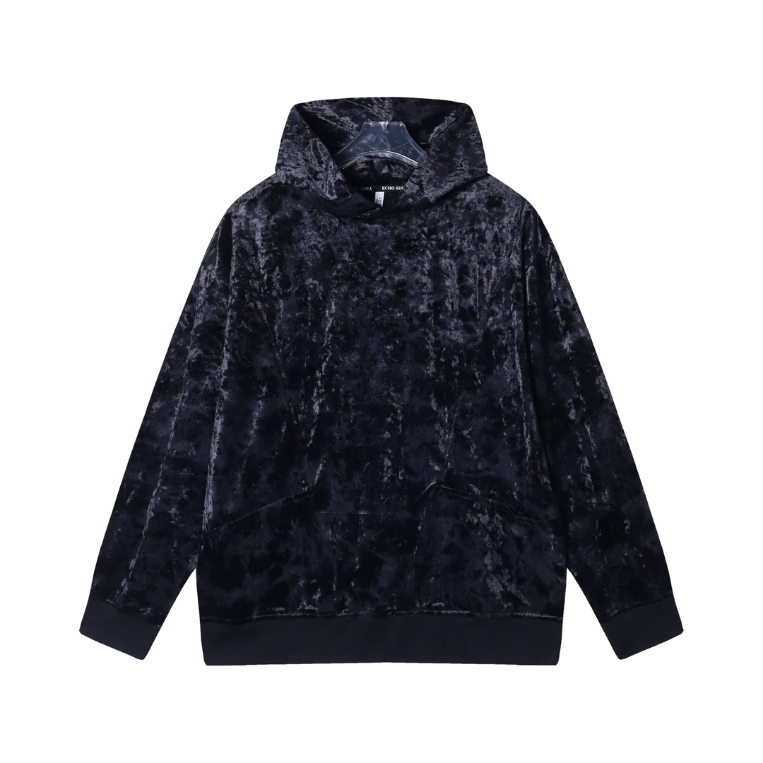 WY431秋冬季新款美式个性扎染插兜套头连帽卫衣百搭时尚宽松上衣