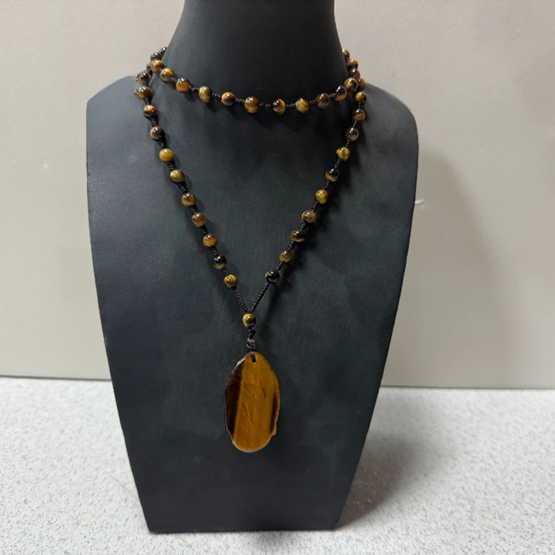 非金属莫桑石吊坠 黄石观音吊坠项链饰品--