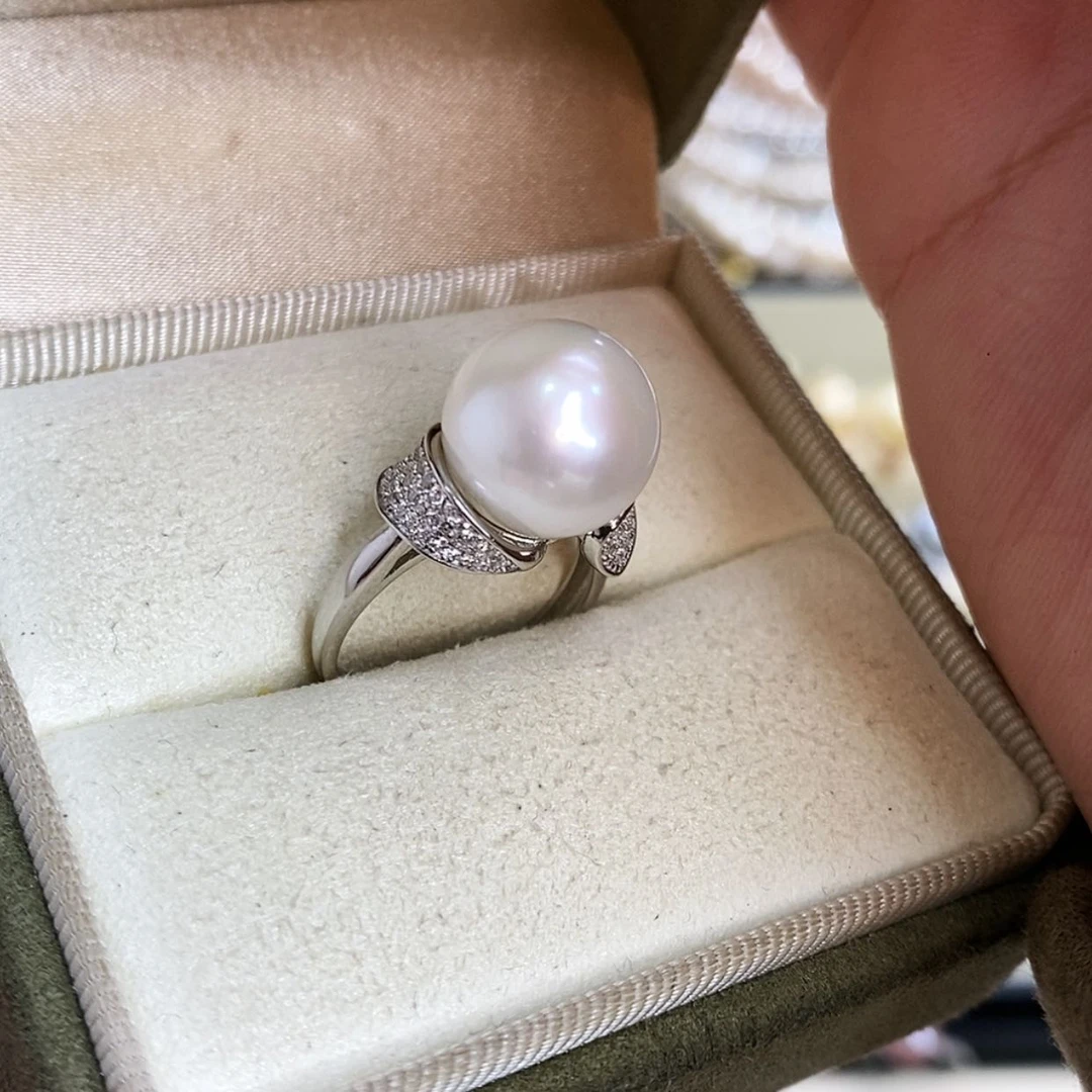 【闪购商品】淡水珍珠戒指银S925镶嵌