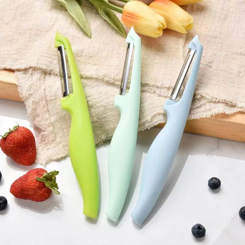 水果削皮刀厨房瑶夫人家用削苹果刮皮刀不锈钢刨子削皮器神器便携
