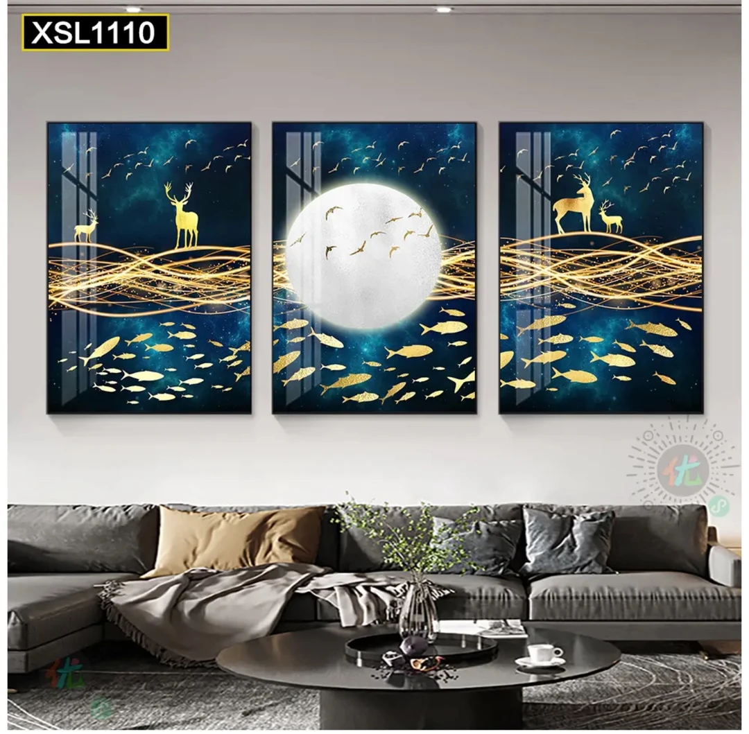 （新疆包邮）XSL35高端客厅背景墙挂画小客厅沙发背景墙装饰画