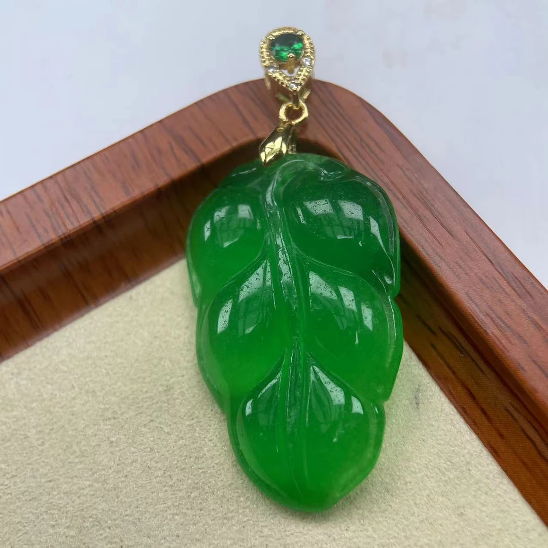 A583阳绿叶子吊坠时尚百搭男女款多样发货其一