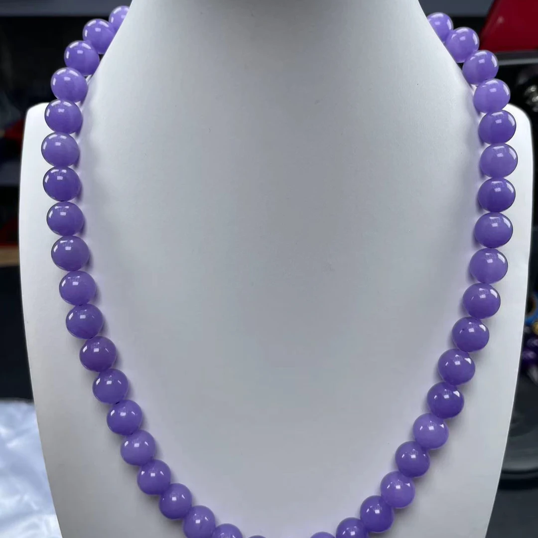 A326紫色10mm项链时尚百搭男女款多样发货其一