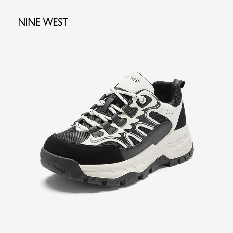 Nine West/玖熙秋季新款运动风休闲鞋厚底增高时尚女鞋NM410102EE