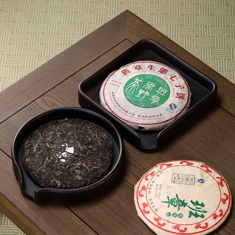 黑檀木手工实木一体分茶盘普洱茶饼开茶盘撬茶盘收纳茶盘茶道配件
