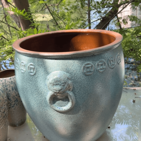 【闪购商品】紫砂花盆高45口44无孔