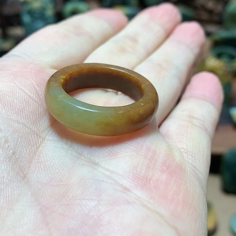 【闪购商品】岫岩河磨玉（透闪石质玉）挂件未镶嵌媛*儿