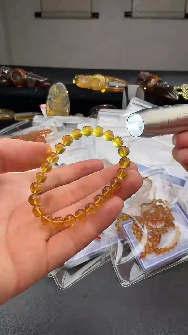 【闪购商品】琥珀颈饰未镶嵌手串