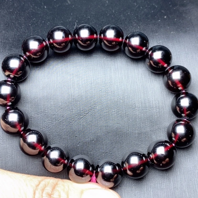 【闪购商品】石榴石手链未镶嵌我****光11毫米亏米