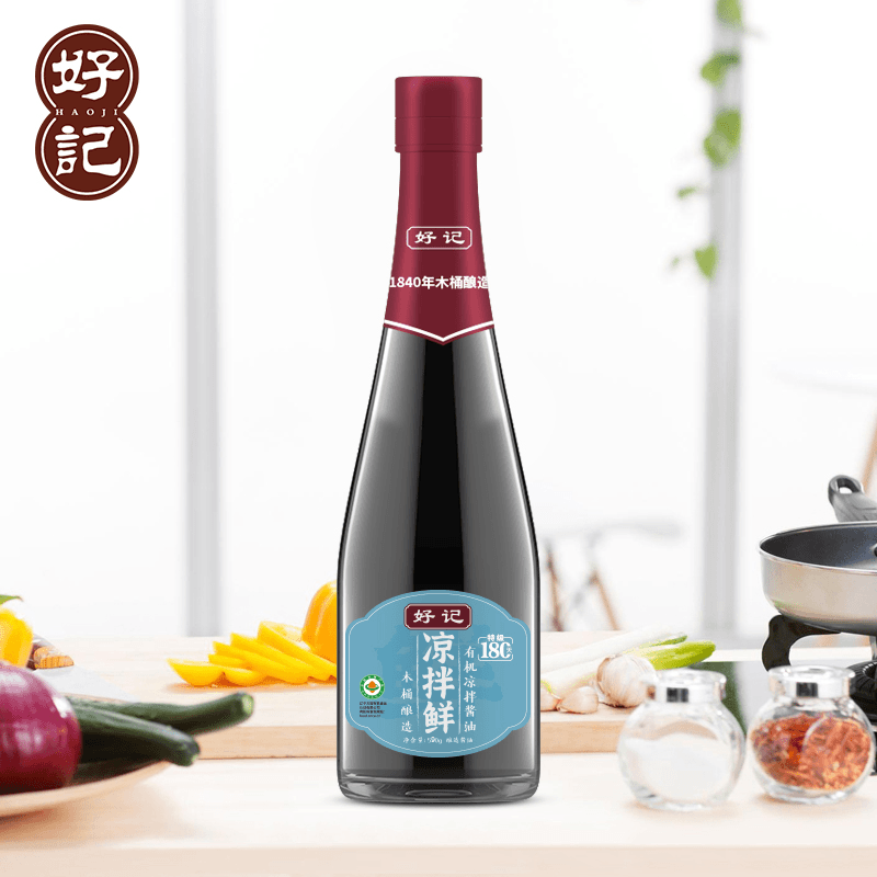 【直播专属】好记木桶酿造有机凉拌酱油590g