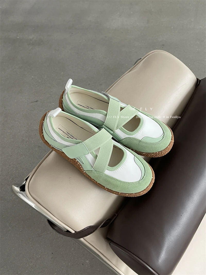 Milk女鞋严选牛皮真皮德训鞋女鞋2024夏季百搭软底运动休闲板鞋