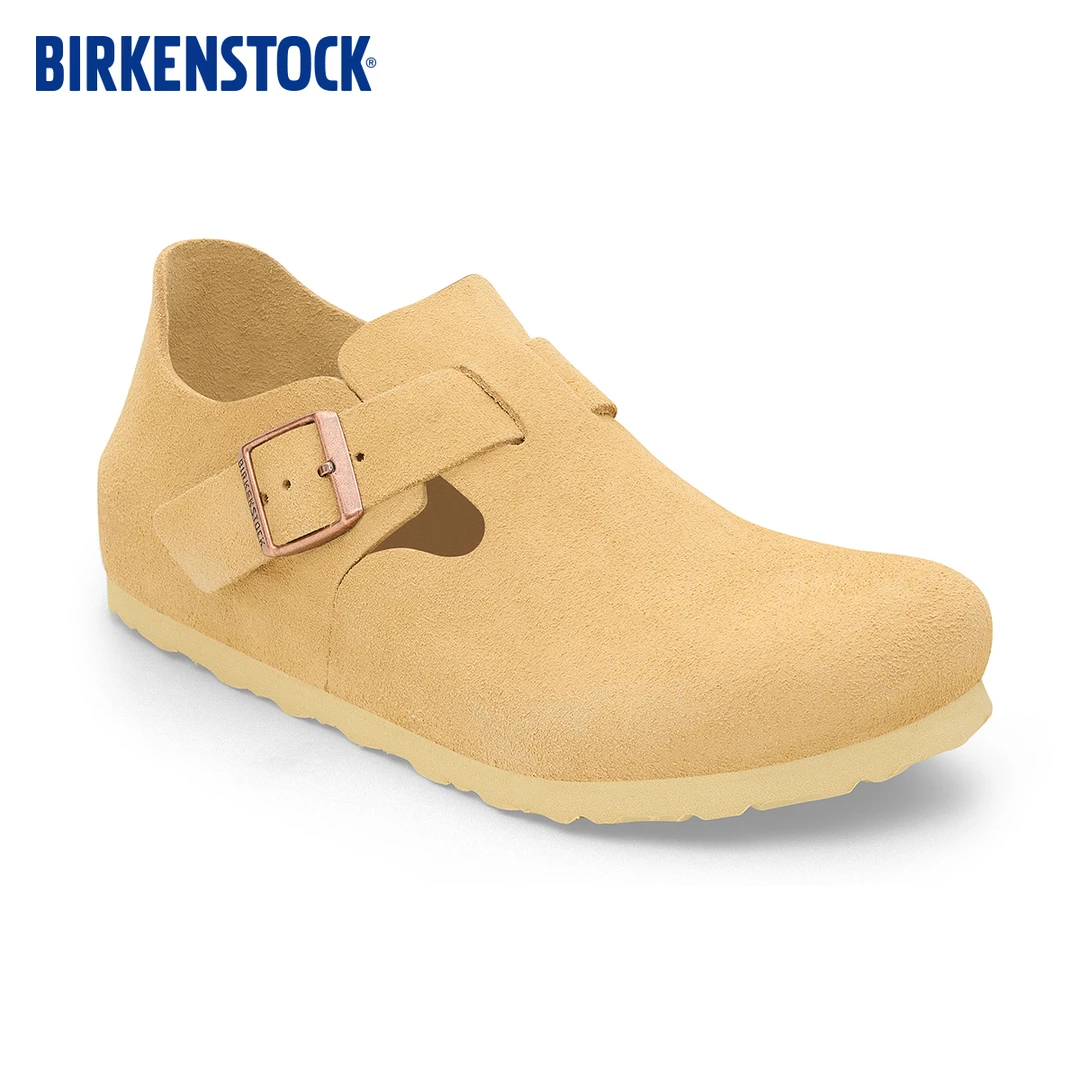 BIRKENSTOCK勃肯德国进口男女款牛皮绒面革软木London低帮休闲鞋