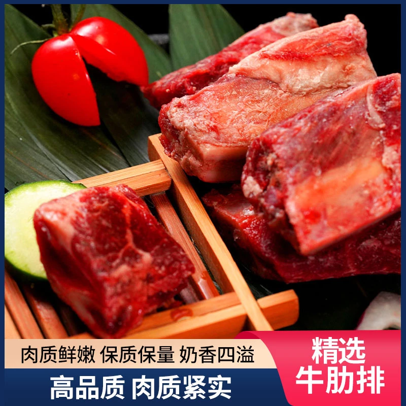 精品品质牛肋排5斤精选带骨牛肉 冷链发货 真空包装冷冻美味