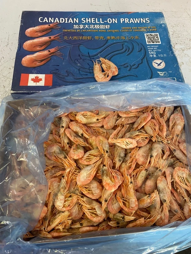 原装进口，加拿大北极甜虾，散装