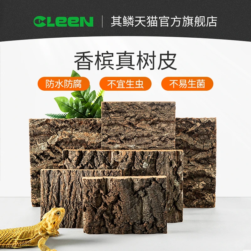 【冬日大促】其鳞爬宠造景背景板宠物蛇守宫鬃狮龟专用天然生态造景