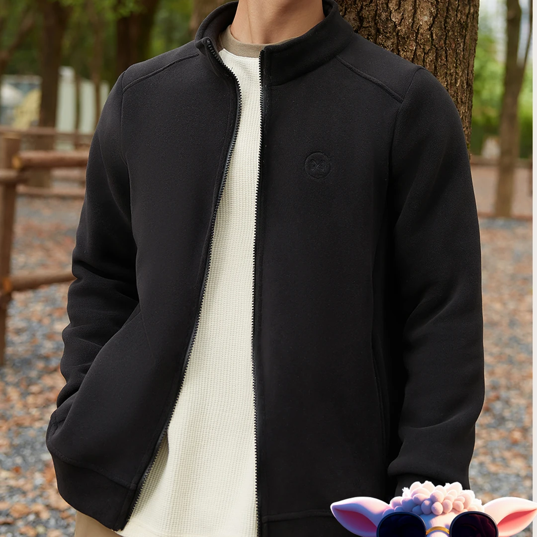 花花/2443-【男款】冬季保暖亲肤加绒加厚男士夹克外套