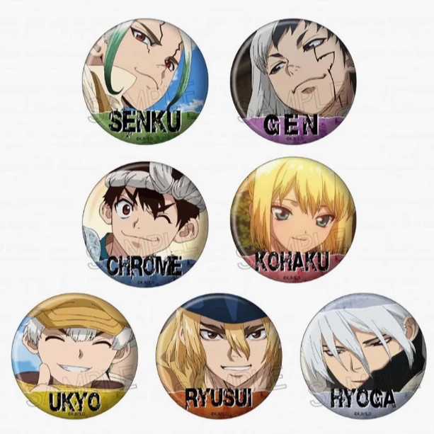 石纪元 百面相 角色表情特写 吧唧徽章 周边