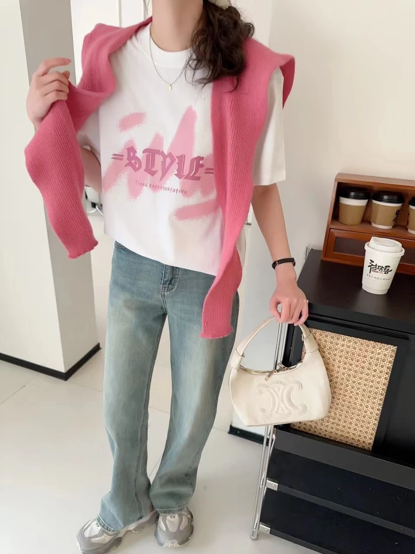 阿颖日记【810】新疆长绒棉T恤32s双纱纯棉女士短袖夏季百搭新款