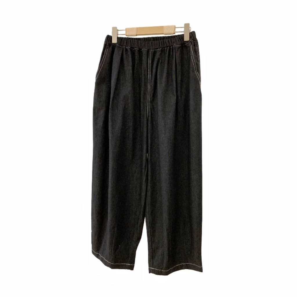 秋冬新款复古时髦阔腿牛仔裤时尚宽松遮肉显瘦洋气香蕉哈伦裤女装