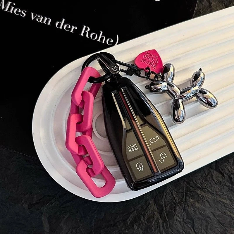 23款红旗hs5手感钥匙套2023新款h5h9钥匙壳eqm5钥匙扣hs7高档2022