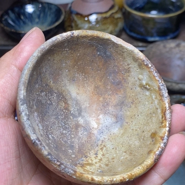 茶盏8.8口微微磕碰佛祖天，gu t l l
