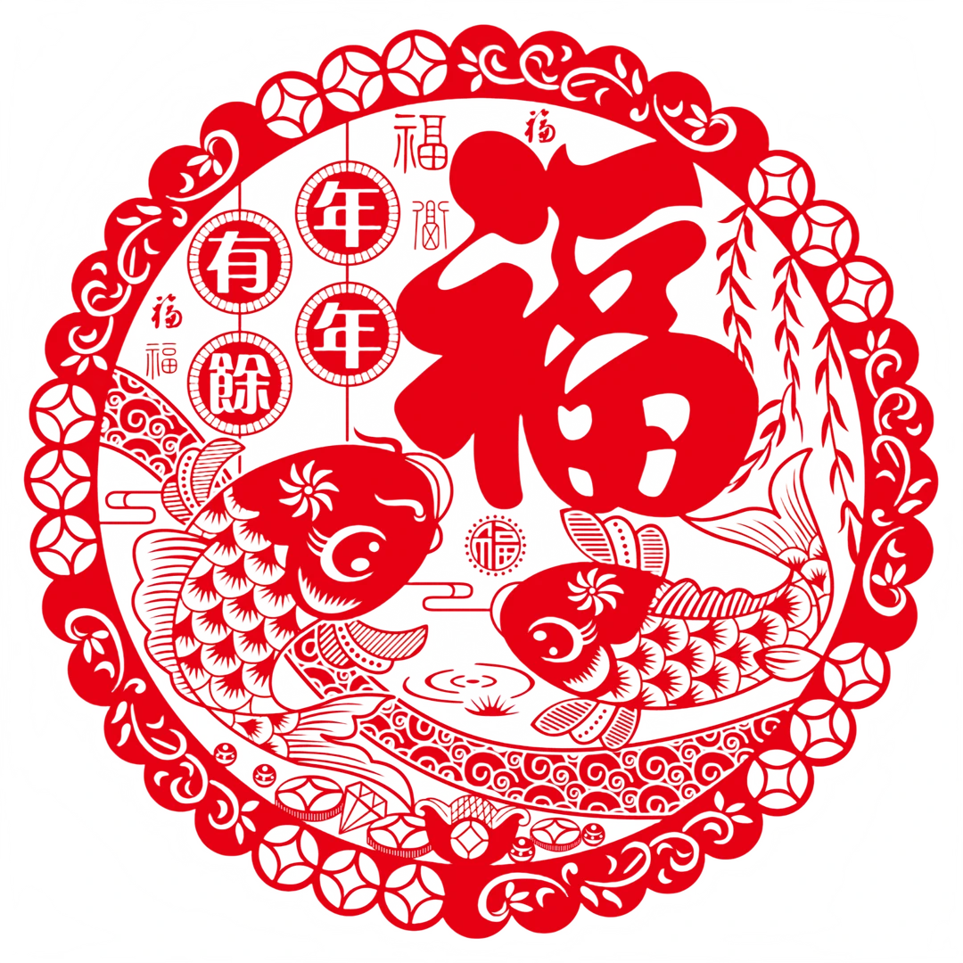 【拍一发十张】春节红蛇年窗花玻璃贴贴新年窗花春节创意双面静电贴