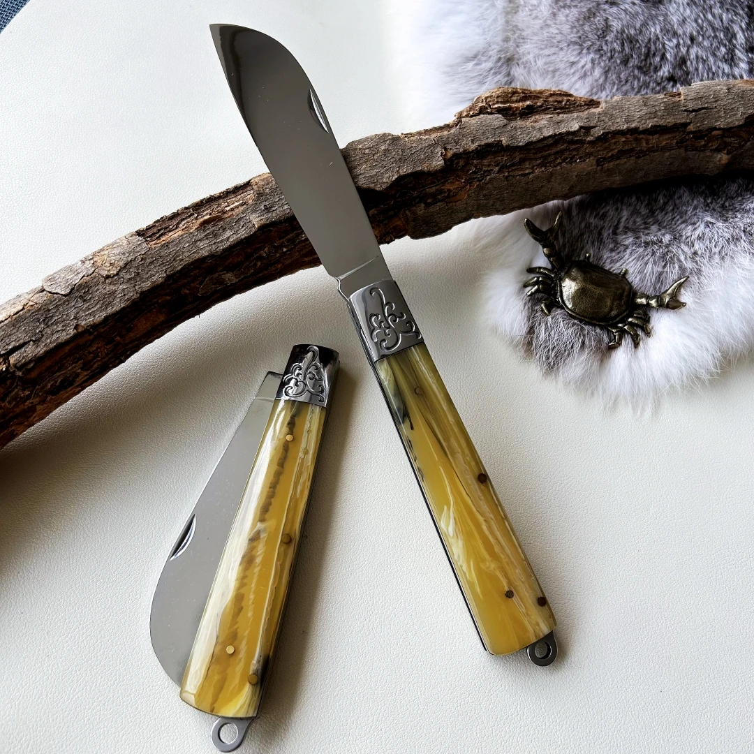 民族风格英吉沙小刀 折叠刀 纯手工小刀手把肉小刀水果刀家用