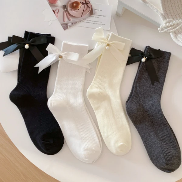 初一家潮袜【简约风 饰品袜 韩版秋冬款高货】