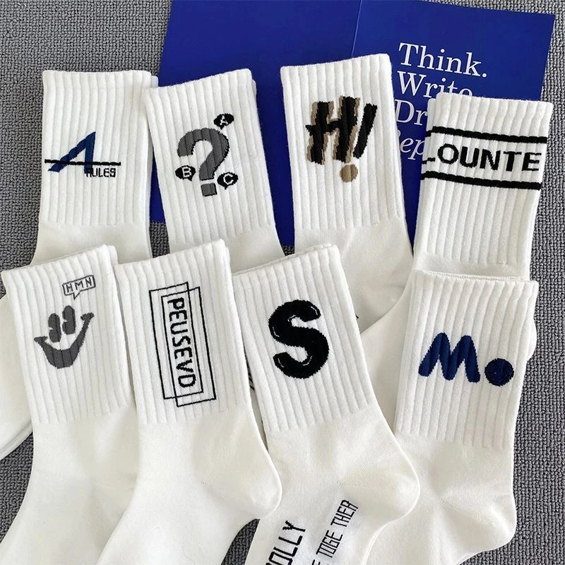 袜子男百搭防臭ins潮流男生运动春季新款情侣中筒男士篮球长袜男