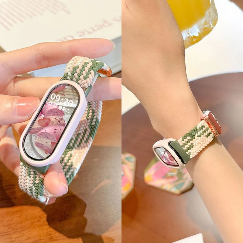 【uososo】赵露思新款适用小米手环10表带小米手环9女小米手环8编织