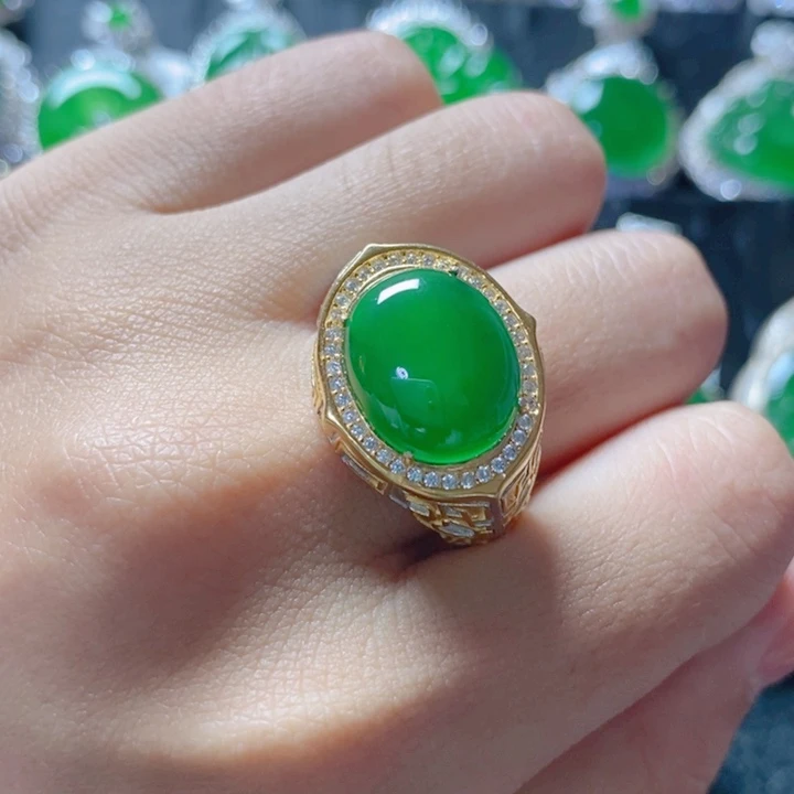 翡翠颈饰银S925镶嵌