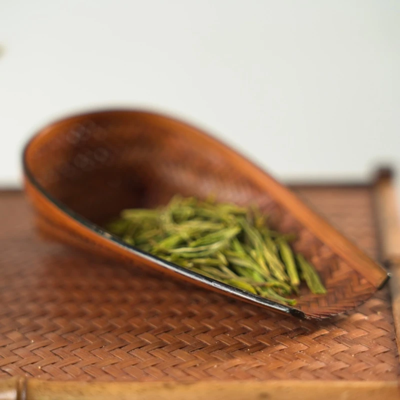 木善 大漆竹编茶则 簸箕茶则 竹编工艺品 茶周边配件禅意生活茶桌