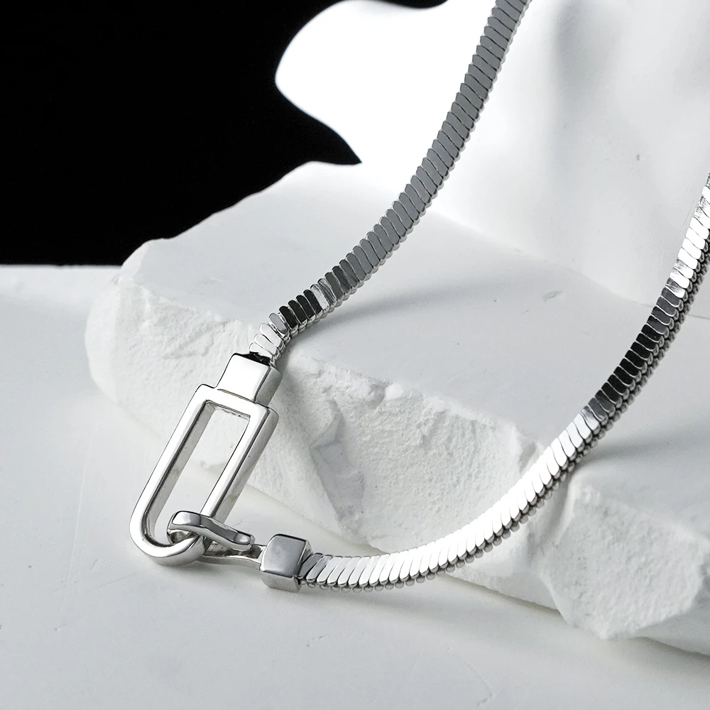 坠链均925银 原创蛇骨链高端轻奢冷淡风锁骨链高级蛇年设计毛衣链