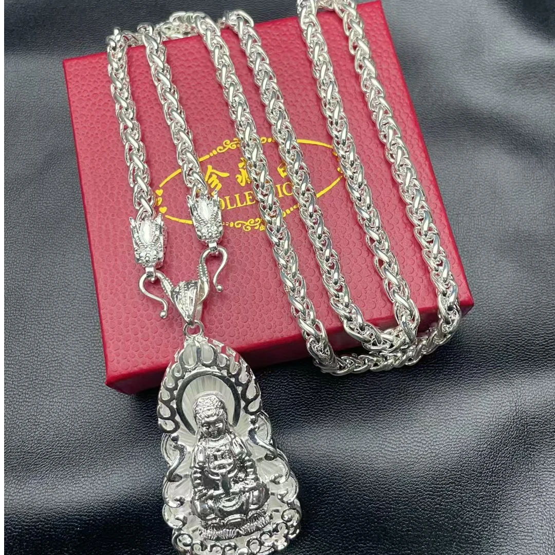 1男士双龙头锁扣腰带链子配套观音