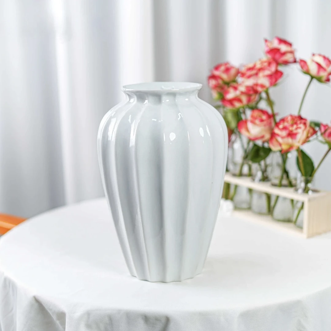 景德镇冰裂纹南瓜花瓶 家居装饰摆件 水培插花容器 顺丰/京东包邮