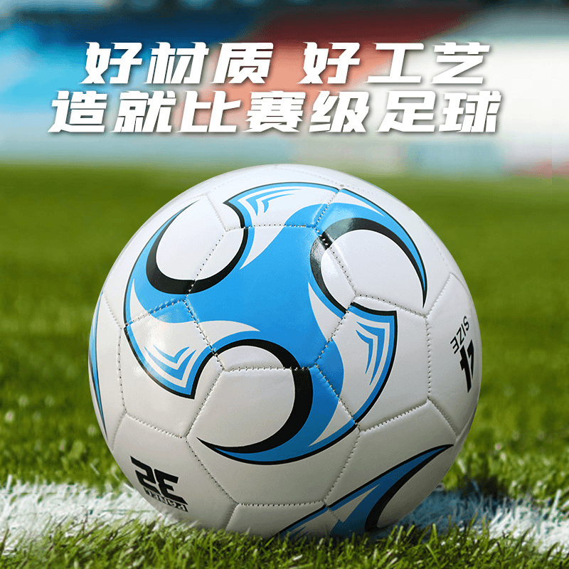 足球5号成人初中4号小学生3号儿童体育比赛PVC充气耐磨结实足球