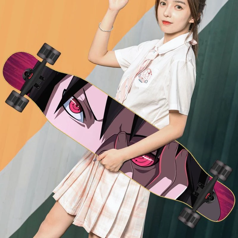 初学者长板女生专业板儿童男生刷街跳舞板青少年成人四轮滑板动作