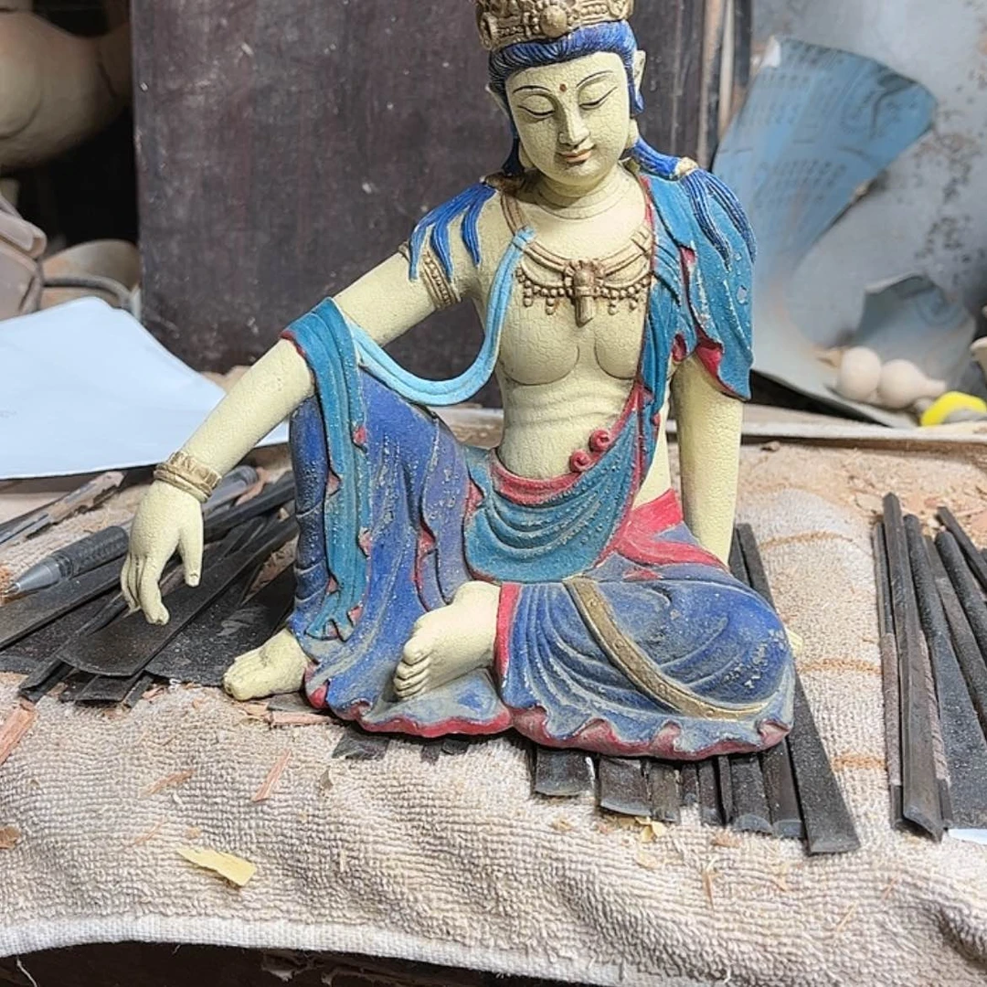 【闪购商品】香木仿古自在观音