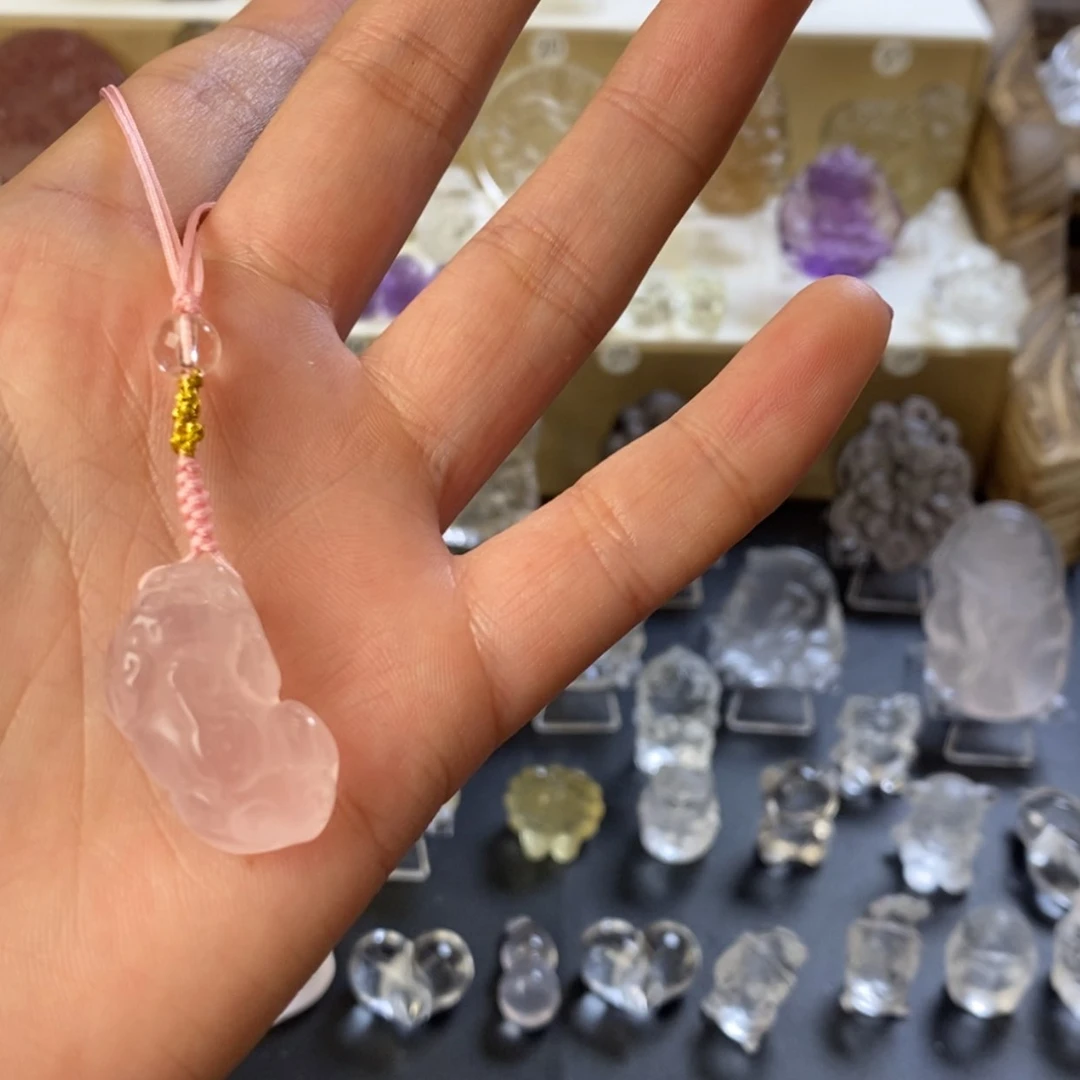 【闪购商品】水晶颈饰未镶嵌粉水貔貅