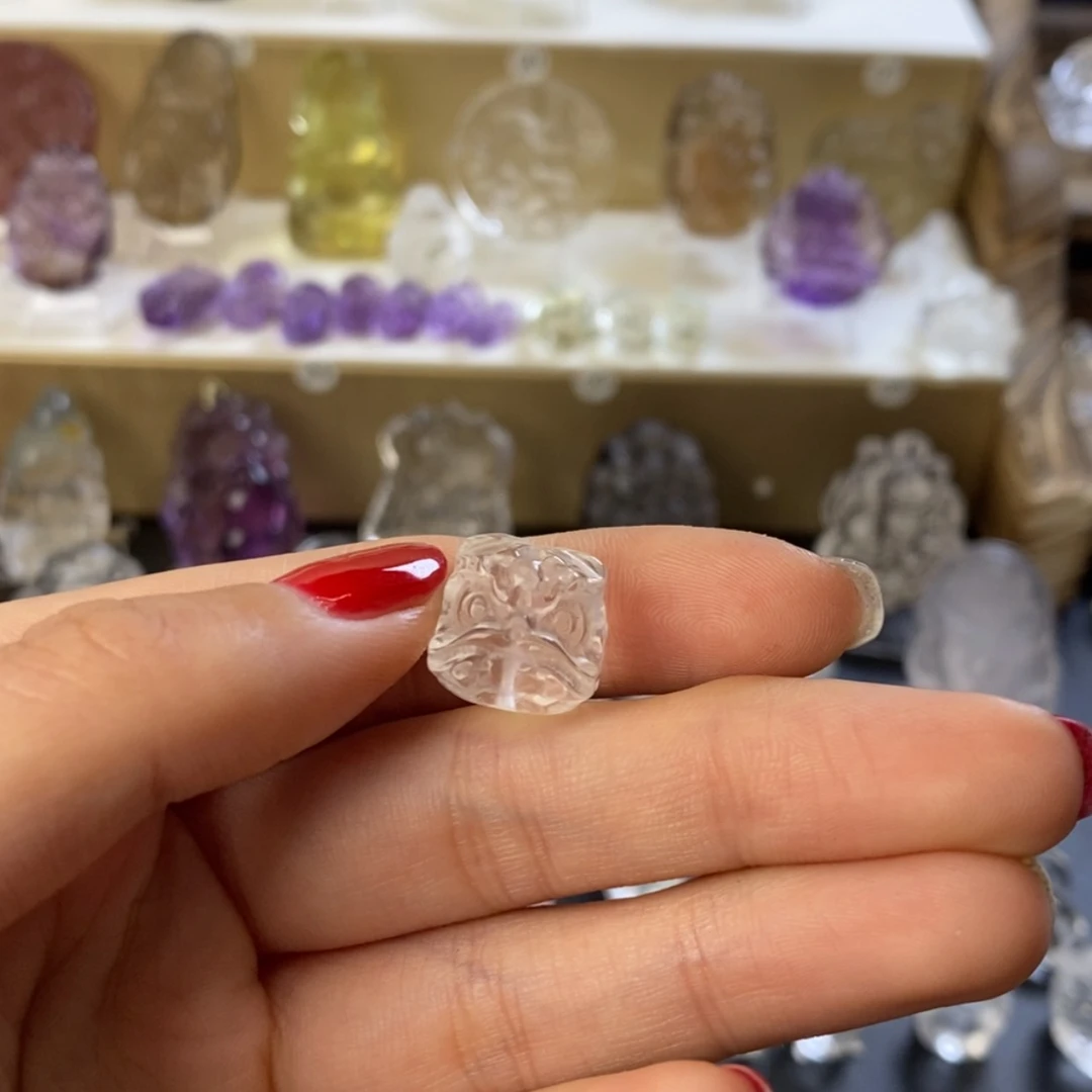 【闪购商品】水晶颈饰未镶嵌心**R白水醒狮
