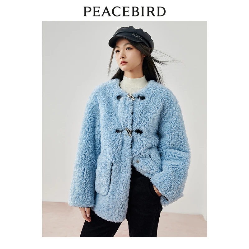 PEACEBIRD/太平鸟小香风时尚摇粒绒外套毛绒气质A8BBC4306
