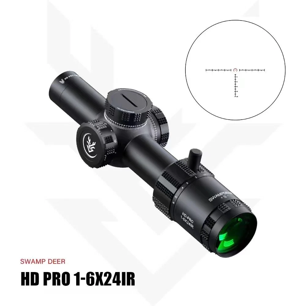 沼泽鹿HD PRO1-6X24IR速瞄可调防水光学倍镜十字瞄准单筒望远镜