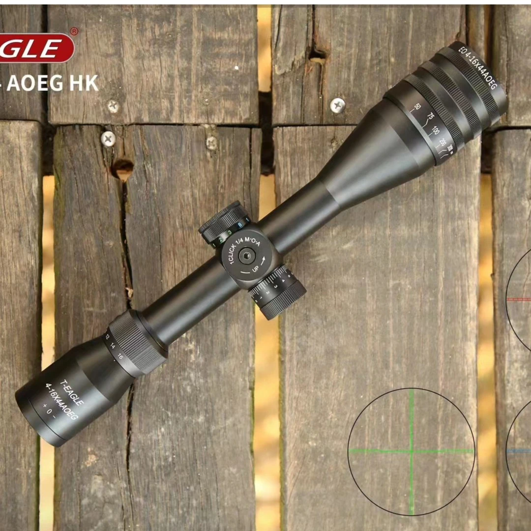 突鹰EO4-16X44高清抗震十字镜夜光调焦高倍镜光学望远镜防水变倍