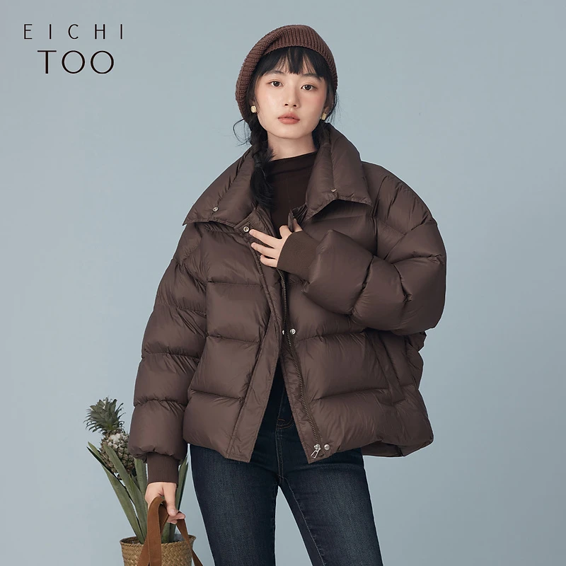 A爱居兔冬季新款时尚立领保暖防风羽绒服外套EWRAJ4N044A