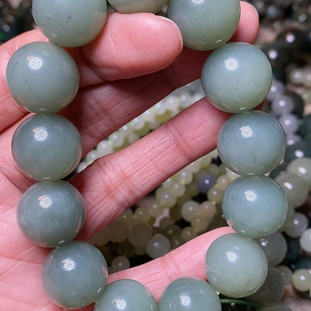 【闪购商品】和田玉手链未镶嵌天**荒卡16