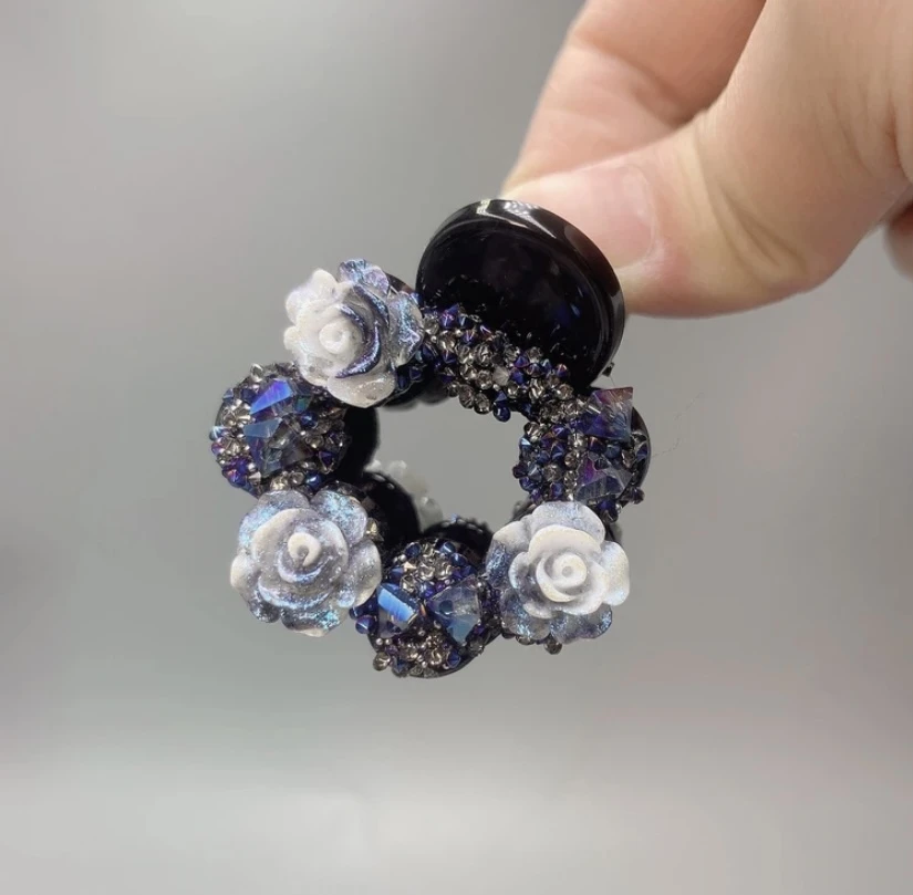 2025新款山茶花小抓夹发夹女时尚马尾抓夹刘海夹发卡子头饰