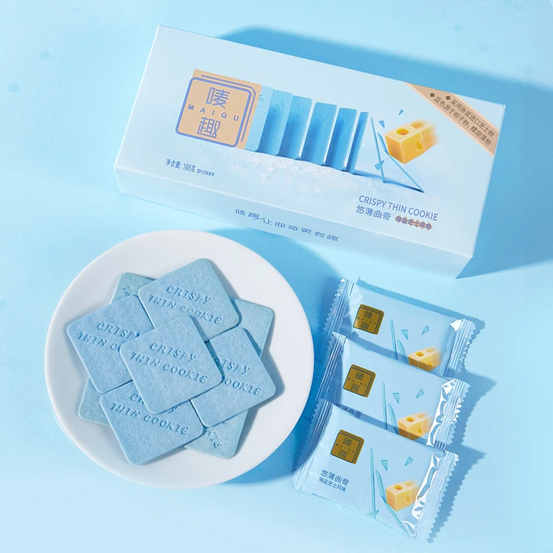 唛趣高颜值悠薄曲奇饼干薄脆饼干七口味办公室零食解馋食品投放